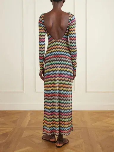 Missoni Striped Metallic Crochet-knit Cover-up | Thumbnail 3