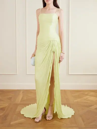 Marmar Halim Draped Georgette Gown | Thumbnail 2 Marmar Halim Draped Georgette Gown | Thumbnail 2