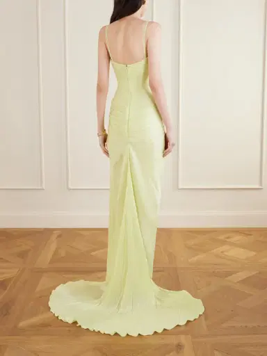Marmar Halim Draped Georgette Gown | Thumbnail 3 Marmar Halim Draped Georgette Gown | Thumbnail 3