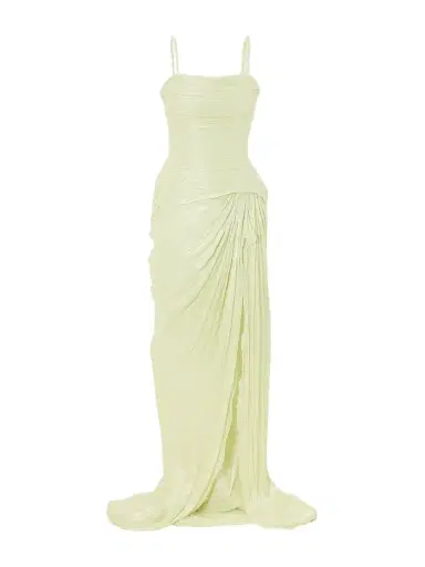 Marmar Halim Draped Georgette Gown | Thumbnail 1 Marmar Halim Draped Georgette Gown | Thumbnail 1
