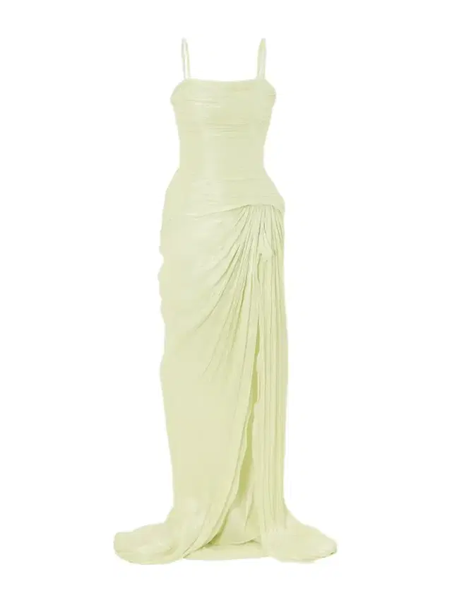 Draped Georgette Gown