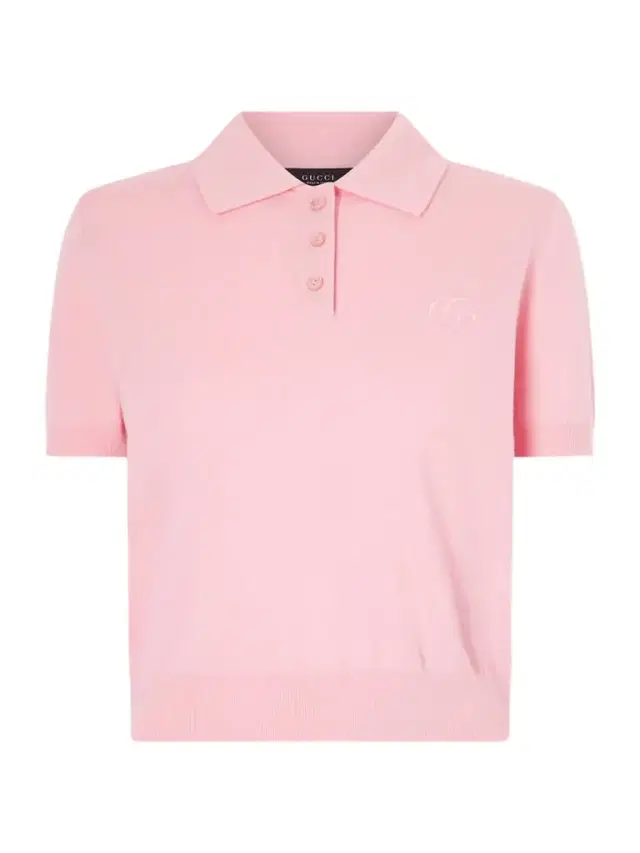 Embroidered Wool Polo Sweater