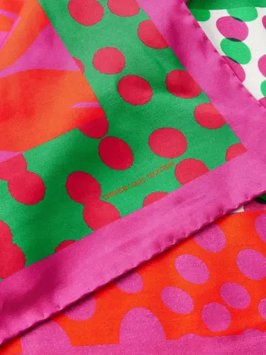 Dries Van Noten Polka-dot Printed Twill Scarf | Thumbnail 4 Dries Van Noten Polka-dot Printed Twill Scarf | Thumbnail 4