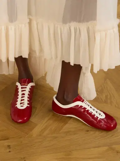 Dries Van Noten Eel-effect Leather Sneakers | Thumbnail 2 Dries Van Noten Eel-effect Leather Sneakers | Thumbnail 2