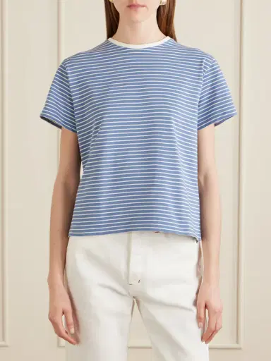 STILL HERE Striped Cotton-jersey T-shirt | Thumbnail 3
