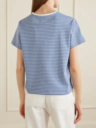 STILL HERE Striped Cotton-jersey T-shirt | Thumbnail 4