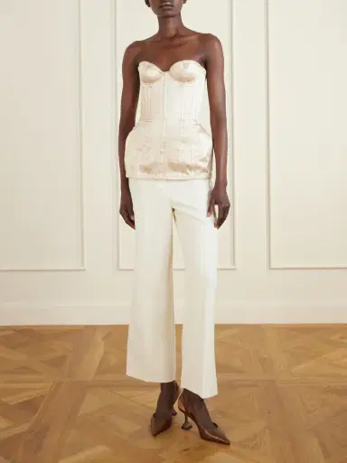 Magda Butrym Silk-satin Corset Top | Thumbnail 2 Magda Butrym Silk-satin Corset Top | Thumbnail 2