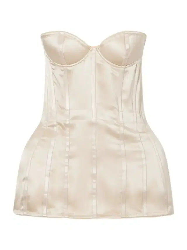 Silk-satin Corset Top