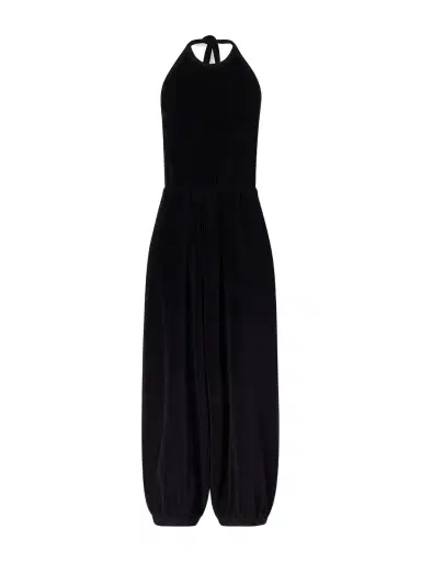 Suzie Kondi Anna Cotton-blend Terry Halterneck Jumpsuit | Thumbnail 1 Suzie Kondi Anna Cotton-blend Terry Halterneck Jumpsuit | Thumbnail 1