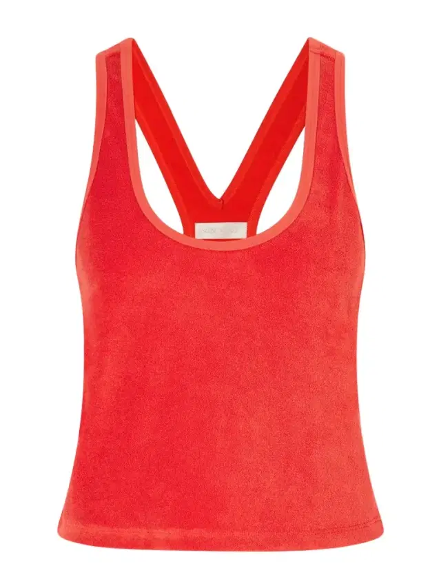 Tia Cotton-blend Terry Tank Top