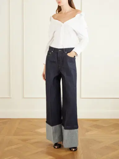 Givenchy Creased Wide-leg Denim Jeans | Thumbnail 2