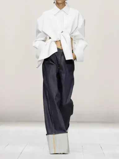 Givenchy Creased Wide-leg Denim Jeans | Thumbnail 5