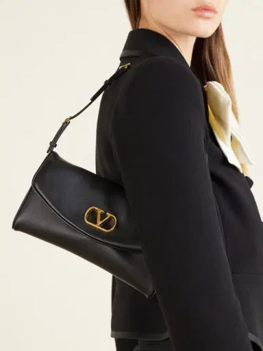 Valentino Garavani Devain Leather Shoulder Bag | Thumbnail 2
