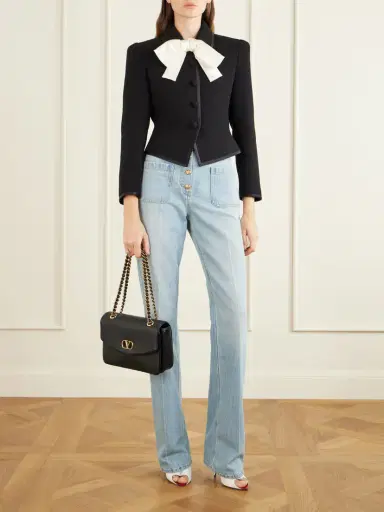 Valentino Garavani Djuna Embellished Leather Shoulder Bag | Thumbnail 3 Valentino Garavani Djuna Embellished Leather Shoulder Bag | Thumbnail 3