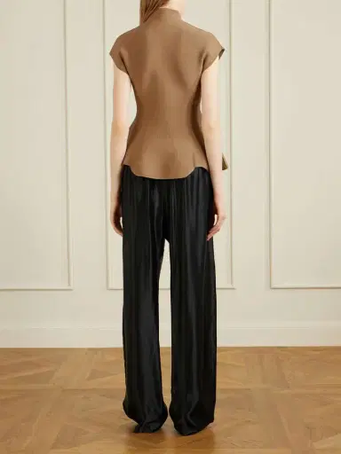 Khaite Andra Stretch-knit Turtleneck Peplum Top | Thumbnail 3 Khaite Andra Stretch-knit Turtleneck Peplum Top | Thumbnail 3