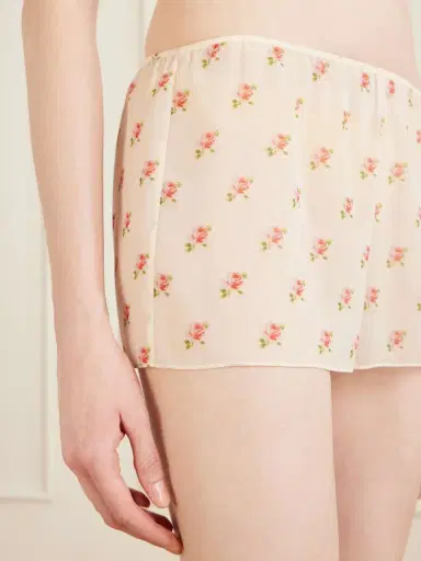 Khaite Tilly Floral-print Silk-chiffon Shorts | Thumbnail 4