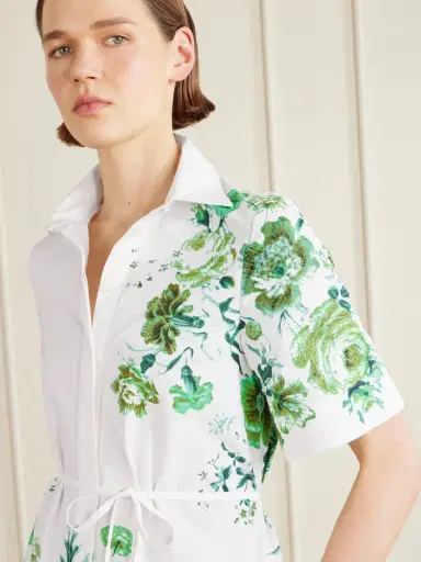 Erdem Floral-print Cotton-poplin Midi Shirt Dress | Thumbnail 4 Erdem Floral-print Cotton-poplin Midi Shirt Dress | Thumbnail 4