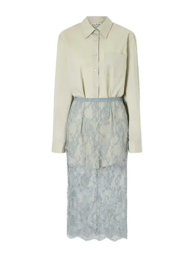 Lace-trimmed Cotton And Silk-blend Midi Dress