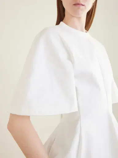 Balenciaga Shaped Flared Cotton-jersey T-shirt | Thumbnail 4
