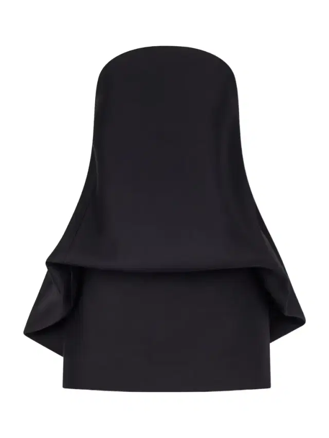 Wool-blend Mini Balloon Dress