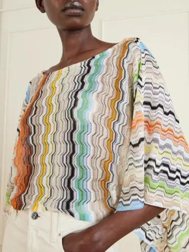 Missoni Striped Crochet-knit Top | Thumbnail 4