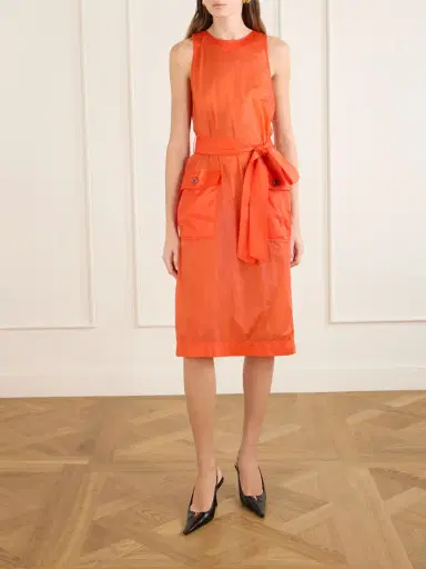 Saint Laurent Buttoned Front Midi Dress | Thumbnail 3 Saint Laurent Buttoned Front Midi Dress | Thumbnail 3