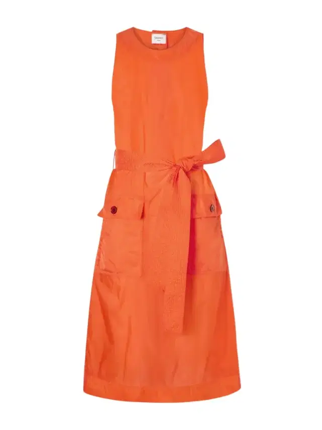 Buttoned Front Midi Dress