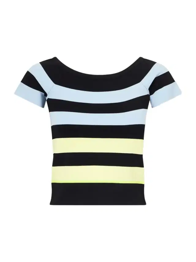 Christopher John Rogers Off-the-shoulder Striped Jersey Top
