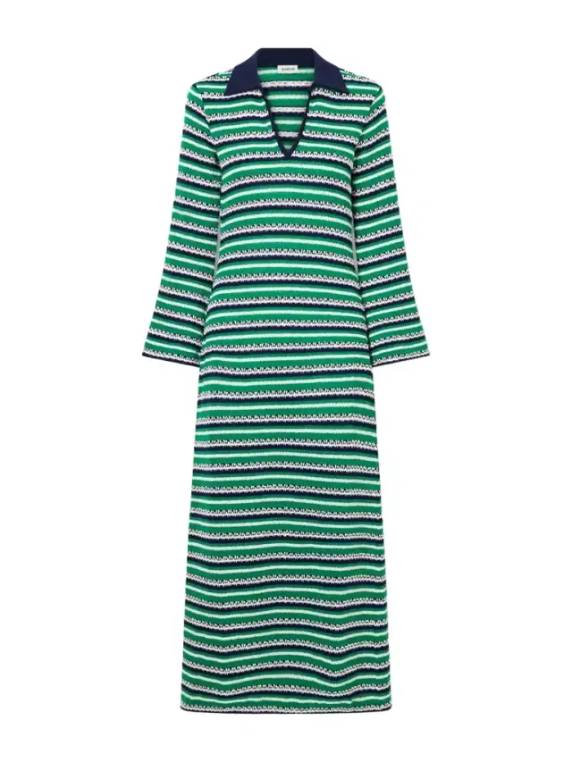 Tegan Striped Stretch-cotton Cover-up