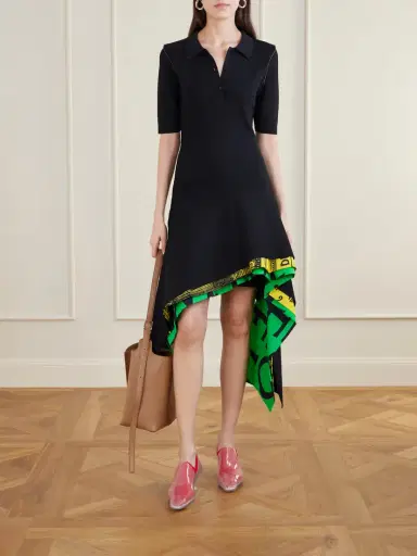 Loewe Asymmetric Layered Printed Jersey Midi Dress | Thumbnail 2