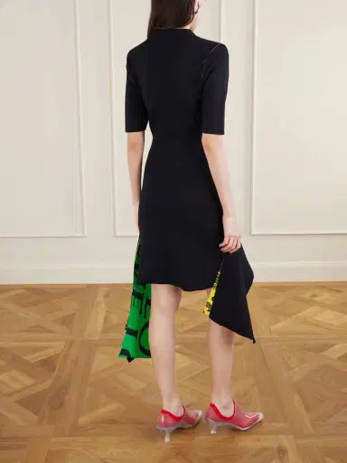 Loewe Asymmetric Layered Printed Jersey Midi Dress | Thumbnail 3