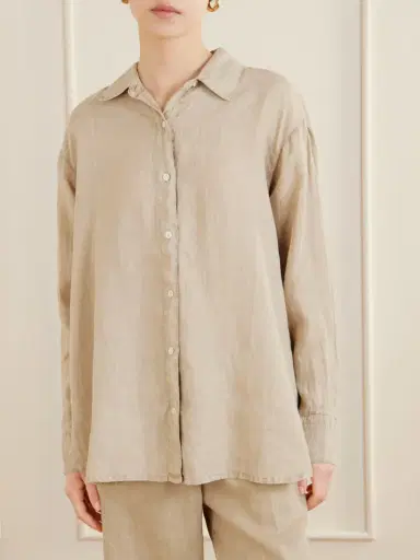James Perse Linen-canvas Shirt | Thumbnail 3 James Perse Linen-canvas Shirt | Thumbnail 3