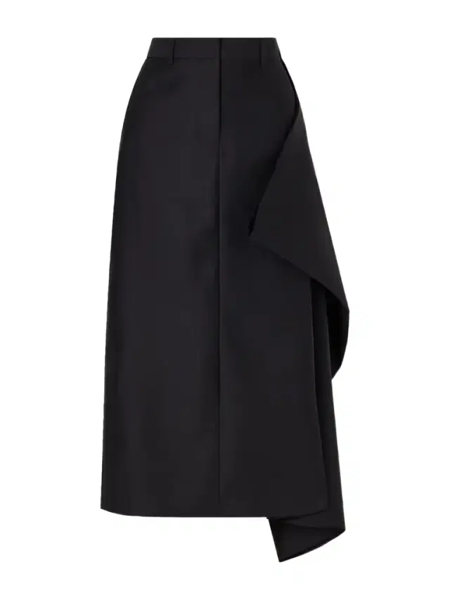 Augusta Wool And Silk-blend Faille Midi Skirt
