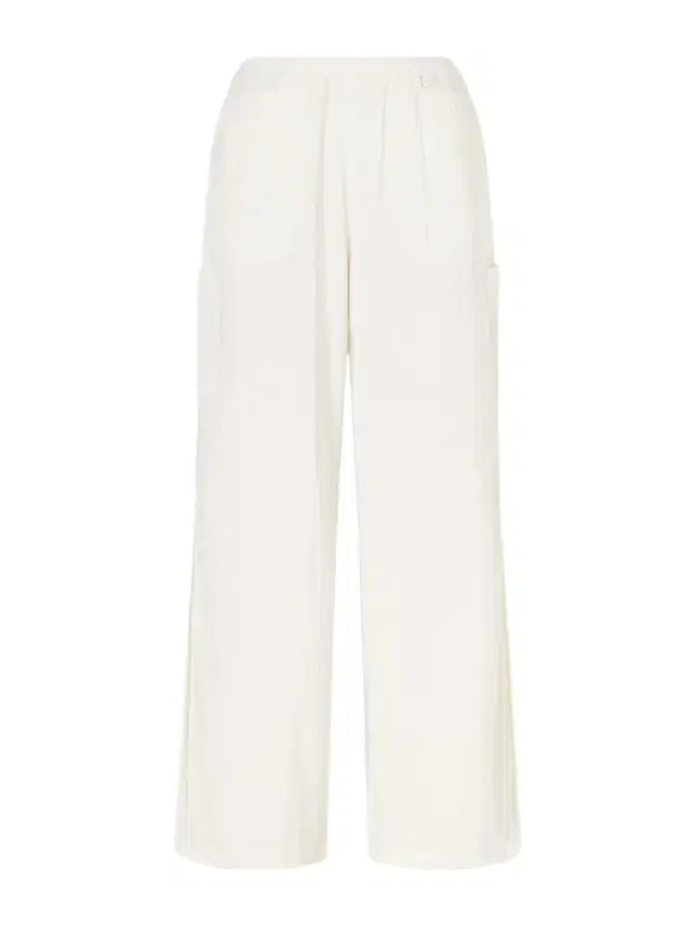 Crinkled-satin Wide-leg Cargo Pants