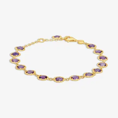 NANIS Nanis 18K Yellow Gold Amethyst Bracelet by The Solist | Thumbnail 2