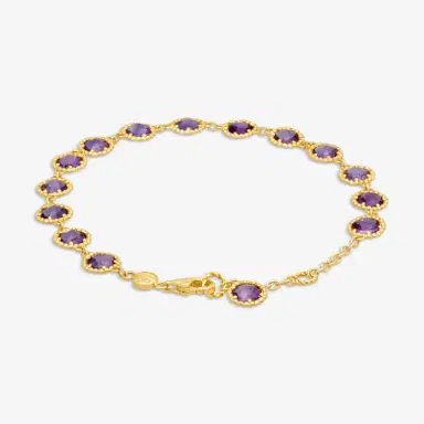 NANIS Nanis 18K Yellow Gold Amethyst Bracelet by The Solist | Thumbnail 3