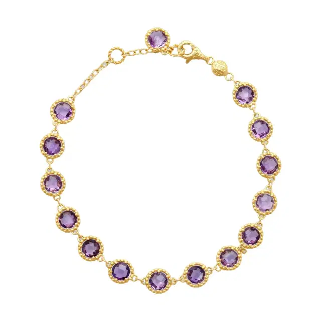 NANIS Nanis 18K Yellow Gold Amethyst Bracelet by The Solist