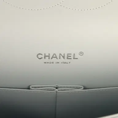 Chanel Chanel Maxi Classic Double Flap Bag Light Blue Shiny Caviar Silver Hardware | Thumbnail 8 Chanel Chanel Maxi Classic Double Flap Bag Light Blue Shiny Caviar Silver Hardware | Thumbnail 8