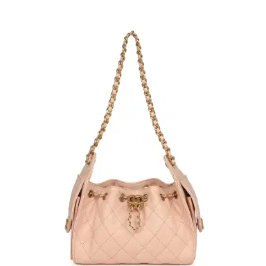 Chanel Chanel Mini 25 Hobo Bag Light Pink Caviar Antique Gold Hardware | Thumbnail 6 Chanel Chanel Mini 25 Hobo Bag Light Pink Caviar Antique Gold Hardware | Thumbnail 6