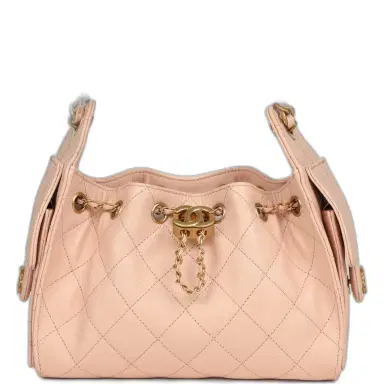 Chanel Chanel Mini 25 Hobo Bag Light Pink Caviar Antique Gold Hardware | Thumbnail 1 Chanel Chanel Mini 25 Hobo Bag Light Pink Caviar Antique Gold Hardware | Thumbnail 1