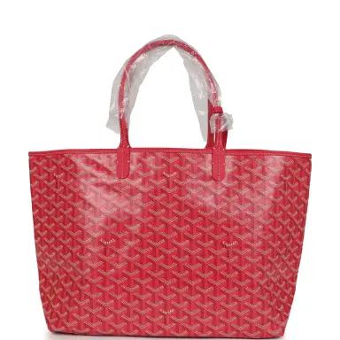 goyard Goyard Goyardine Fuchsia Saint Louis PM Tote Bag Palladium Hardware | Thumbnail 5 goyard Goyard Goyardine Fuchsia Saint Louis PM Tote Bag Palladium Hardware | Thumbnail 5