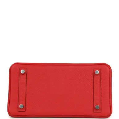 HERMÈS Hermes Birkin 25 Rouge Radieux Togo Palladium Hardware | Thumbnail 6 HERMÈS Hermes Birkin 25 Rouge Radieux Togo Palladium Hardware | Thumbnail 6