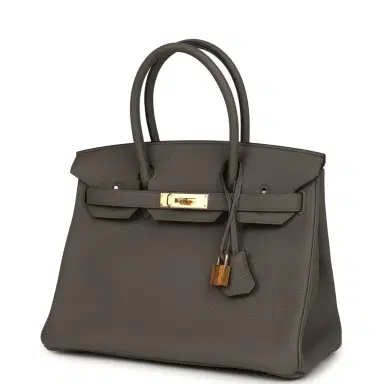 HERMÈS Hermes Birkin 30 Etain Togo Rose Gold Hardware | Thumbnail 5