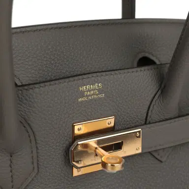 HERMÈS Hermes Birkin 30 Etain Togo Rose Gold Hardware | Thumbnail 7