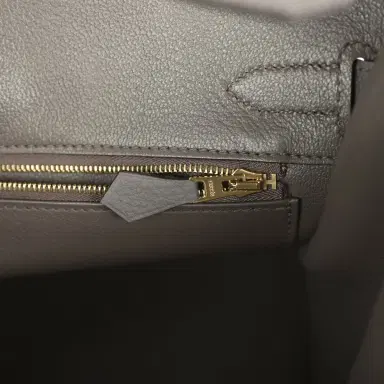 HERMÈS Hermes Birkin 30 Etain Togo Rose Gold Hardware | Thumbnail 9