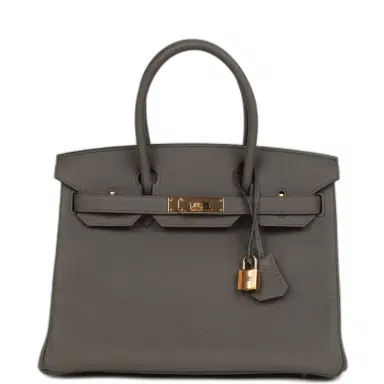HERMÈS Hermes Birkin 30 Etain Togo Rose Gold Hardware | Thumbnail 1