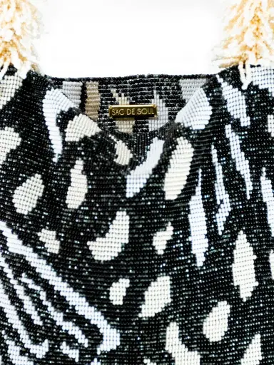 SAC DE SOUL Butterfly Cream, Black, and White Clash of Prints Bag | Thumbnail 3 SAC DE SOUL Butterfly Cream, Black, and White Clash of Prints Bag | Thumbnail 3