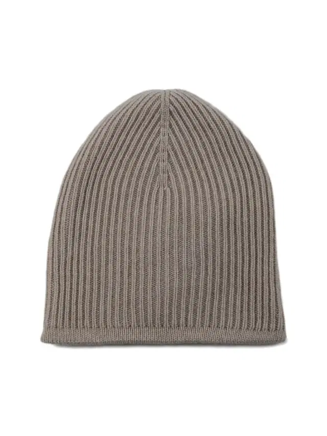 Ribbed Cashmere Beanie
