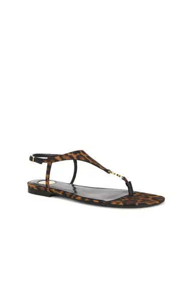 Saint Laurent Cassandra Flat Sandal | Thumbnail 2 Saint Laurent Cassandra Flat Sandal | Thumbnail 2