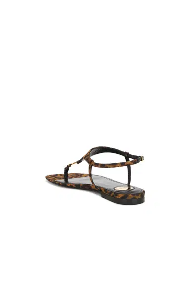 Saint Laurent Cassandra Flat Sandal | Thumbnail 3 Saint Laurent Cassandra Flat Sandal | Thumbnail 3